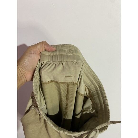 Lululemon License To Train Pant Mens S Tan Tapered Snap Hem Performance Preppy - Picture 11 of 15